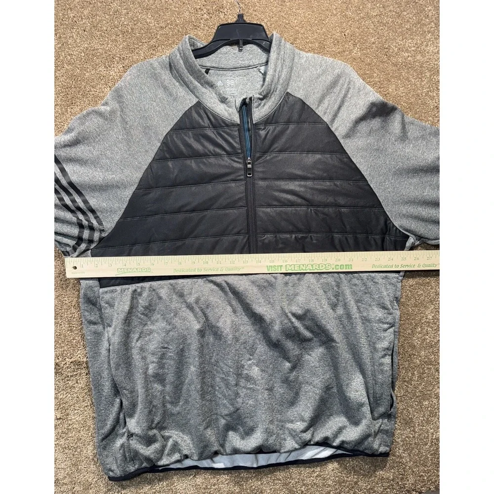 Adidas Golf sz‎ XL Climaheat Competition Quilted 1/4 zip Jacket Top